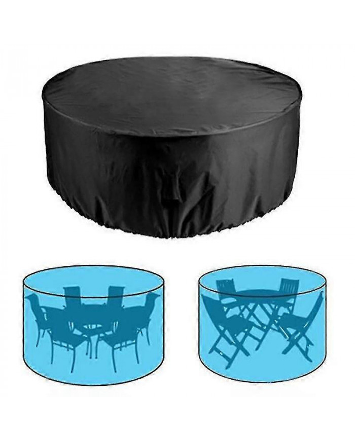 Housses de mobilier d’extérieur imperméables Couverture de table ronde Housse robuste