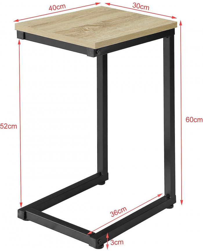 SoBuy Canapé-lit Table d’appoint,FBT44-N