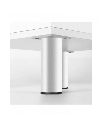 4pcs Pieds de meubles réglables, pieds de table en métal 200 mm Matt Sliver Alliage d’aluminium Canapé rond Pieds [...]