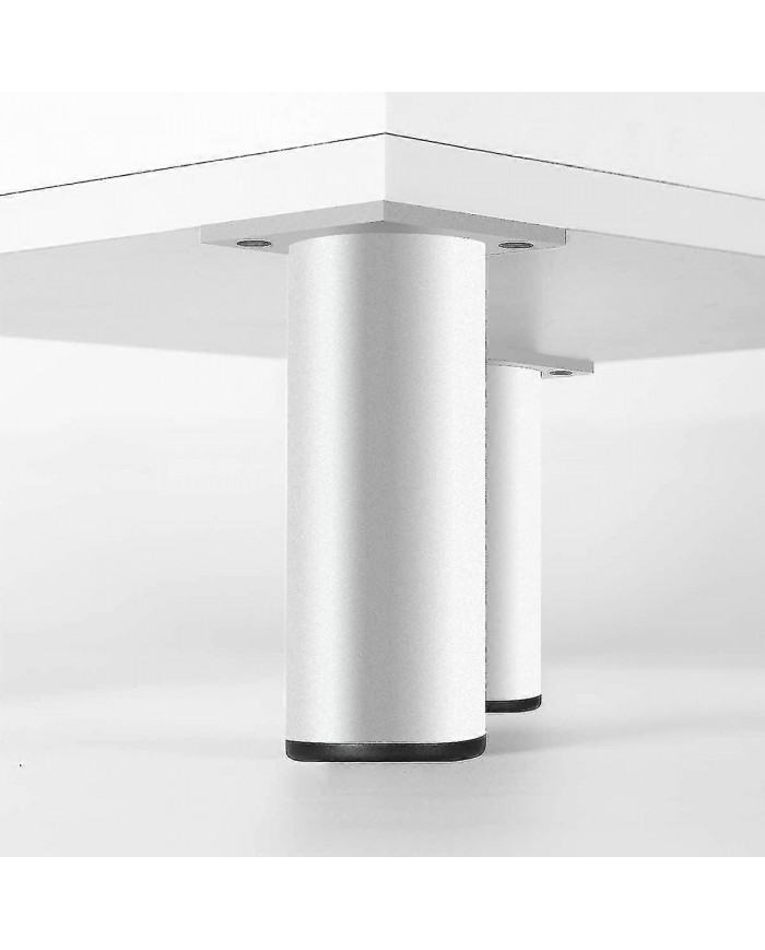 4pcs Pieds de meubles réglables, pieds de table en métal 200 mm Matt Sliver Alliage d’aluminium Canapé rond Pieds [...]