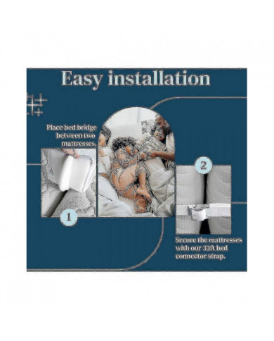 Mattress Connector For Twin Beds To King Size | Includes Mattress Strap
