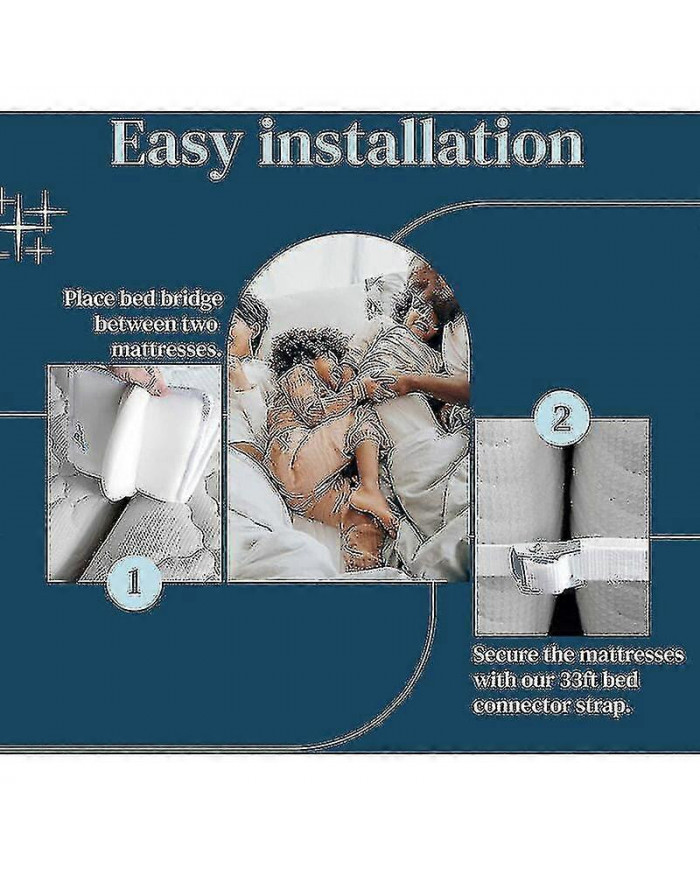 Mattress Connector For Twin Beds To King Size | Includes Mattress Strap