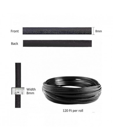 Kit de réparation en osier 37m 120ft Fournitures de réparation en osier Dégradé bicolore brun foncé avec rayures [...]