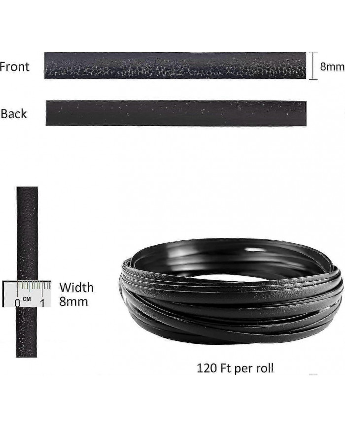 Kit de réparation en osier 37m 120ft Fournitures de réparation en osier Dégradé bicolore brun foncé avec rayures [...]