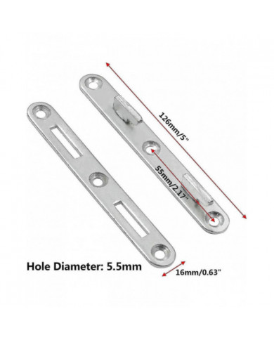 Raccords de connexion de rail de lit en bois, crochet de lit rond en zinc de 5 pouces, ensemble de 4 raccords de [...]