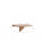 SoBuy Table murale pliante à feuilles tombantes, FWT03-PF