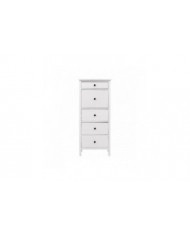 1/10 Bjd Ob11 Miniature Meubles Mini Modèle Commode à Cinq Tiroirs Accessoires Blanc