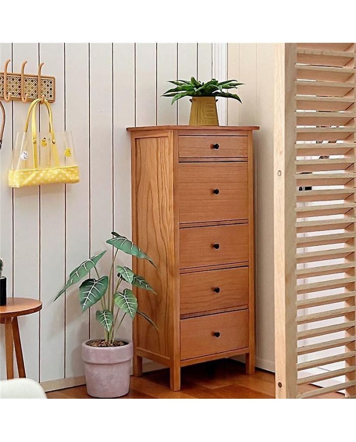 1/10 Bjd Ob11 Miniature Meubles Mini Modèle Commode à Cinq Tiroirs Accessoires Blanc