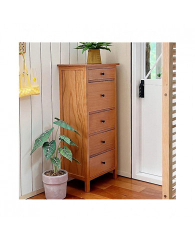 1/10 Bjd Ob11 Miniature Meubles Mini Modèle Commode à Cinq Tiroirs Accessoires Blanc