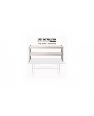 Étagère double, étagère en acier inoxydable à deux niveaux, 36 po. Longueur x 12 po. Largeur Étagère à double étage