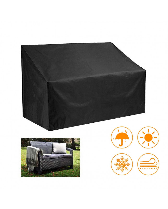 Housse de banc de jardin Housse de protection résistante aux intempéries 2/3/4 Places Banc Housse de mobilier de jardin