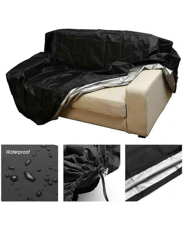 Housse de banc de jardin Housse de protection résistante aux intempéries 2/3/4 Places Banc Housse de mobilier de jardin