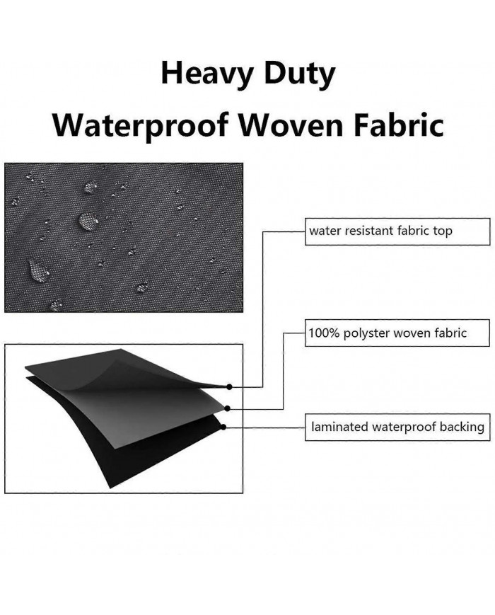 Housse de banc de jardin Housse de protection résistante aux intempéries 2/3/4 Places Banc Housse de mobilier de jardin