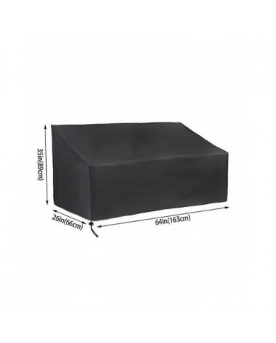 Housse de banc de jardin Housse de protection résistante aux intempéries 2/3/4 Places Banc Housse de mobilier de jardin