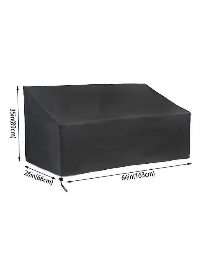 Housse de banc de jardin Housse de protection résistante aux intempéries 2/3/4 Places Banc Housse de mobilier de jardin