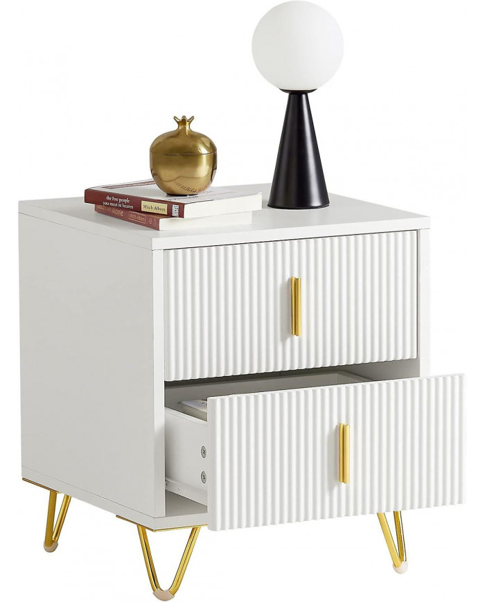 SoBuy Table d’appoint Table d’appoint Table de canapé Table de chevet Table de chevet, FBT115-W