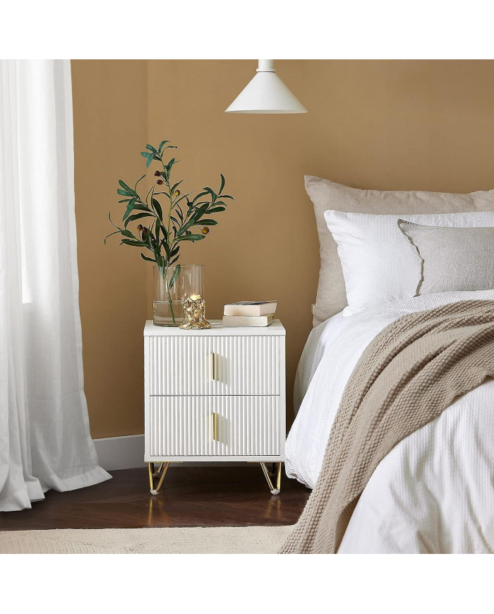 SoBuy Table d’appoint Table d’appoint Table de canapé Table de chevet Table de chevet, FBT115-W