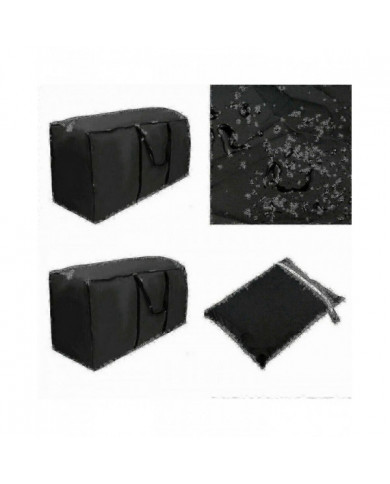Extra Large Zippé Imperméable à l’eau Meubles de jardin Coussin Sac de rangement Heavy Duty