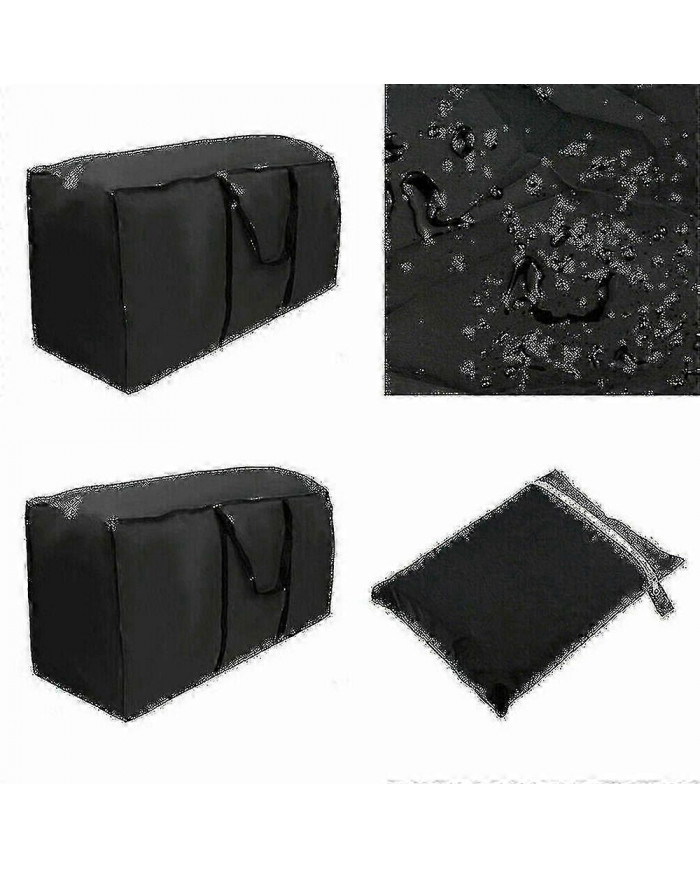 Extra Large Zippé Imperméable à l’eau Meubles de jardin Coussin Sac de rangement Heavy Duty