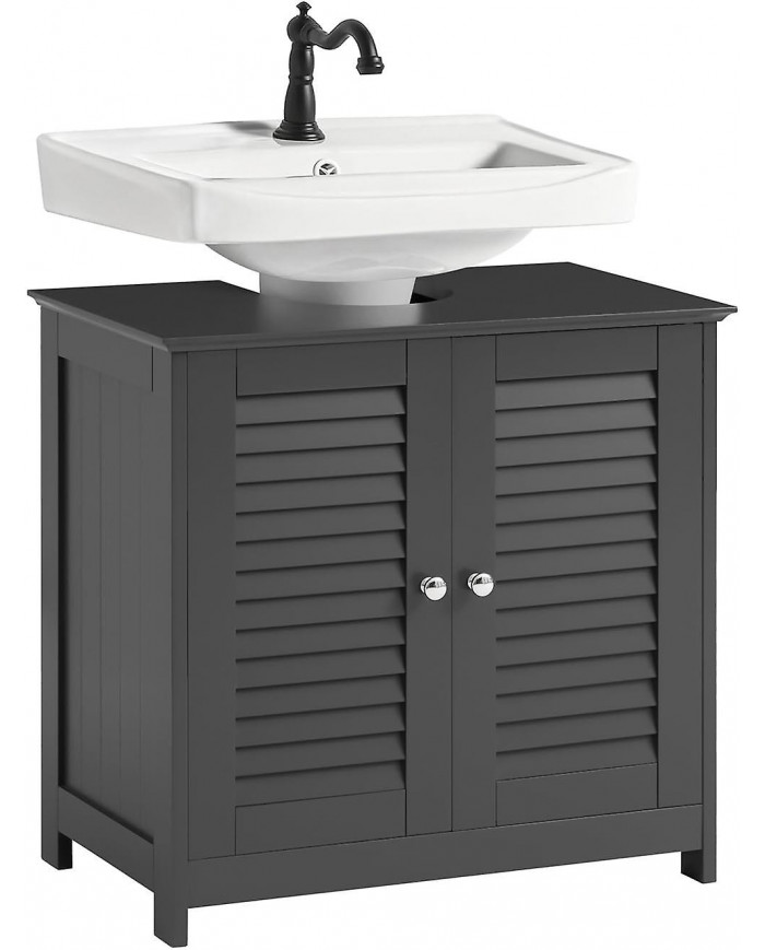 SoBuy Under Sink Cabinet Salle de bain Vanity Unit Armoire de rangement de salle de bain avec portes à double [...]
