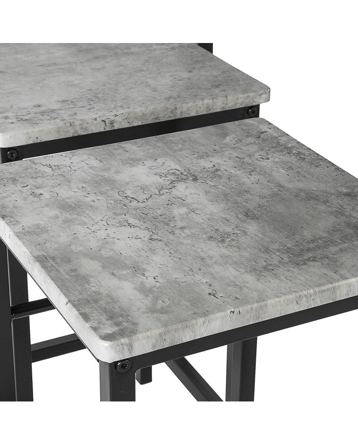 SoBuy Bar Set-1 Table bar et 4 tabourets, Home Kitchen Breakfast Bar set, OGT11-HG