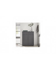 SoBuy Coffre à linge 2 tiroirs et 2 portes pour armoire à linge, BZR33-DG