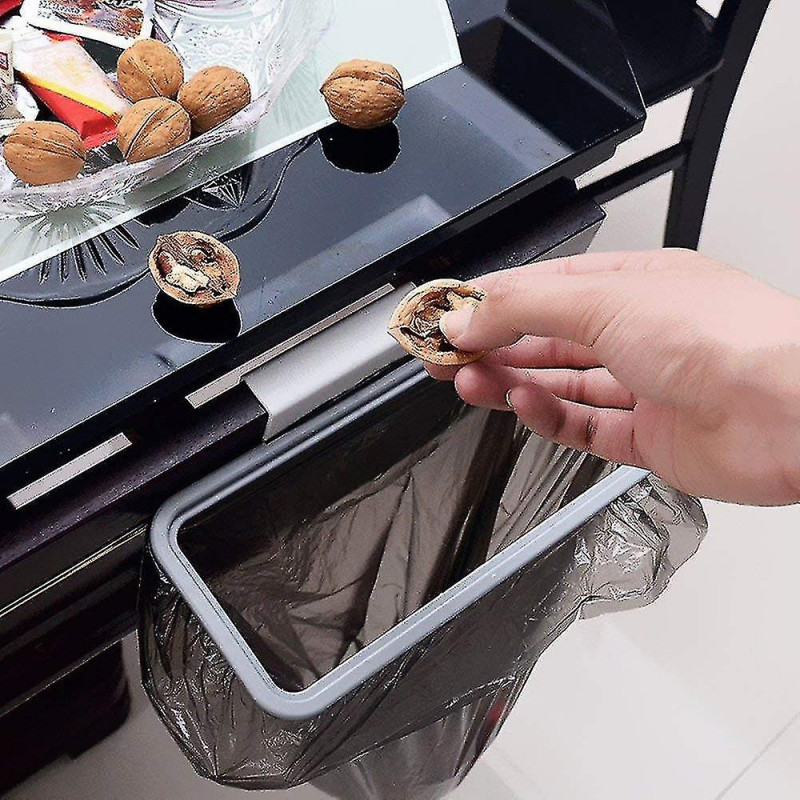 Kitchen Hanging Trash Bag Holder Cabinet Garbage Rubbish Rack