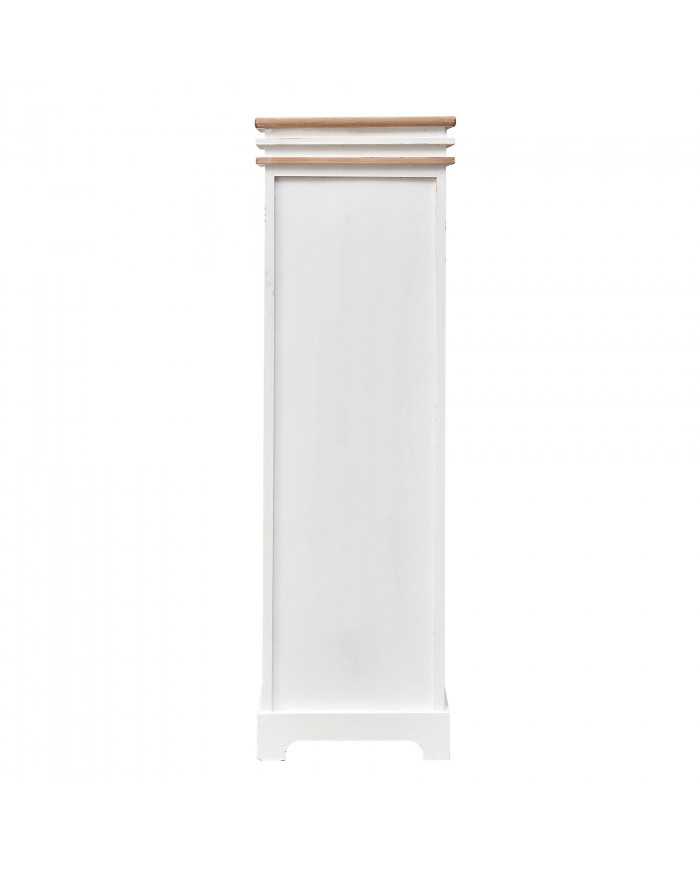 Rebecca Furniture Mobile Display Case Bois Blanc 1 Porte 1 Tiroir minable 102x32x27