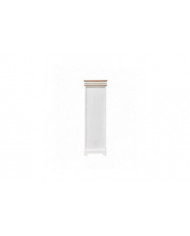 Rebecca Furniture Mobile Display Case Bois Blanc 1 Porte 1 Tiroir minable 102x32x27