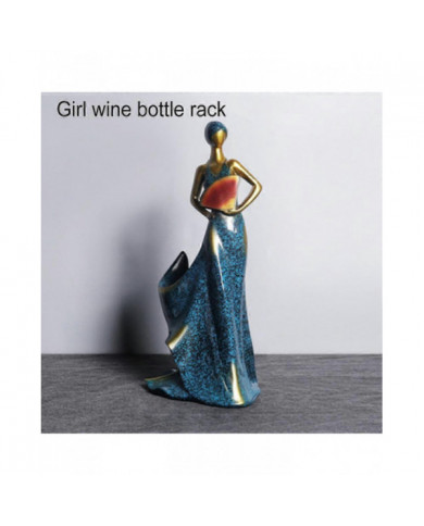 Wine Bottle Holder Creative Female Character European Style Wine Holder Resin Maiden Home