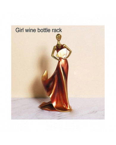 Wine Bottle Holder Creative Female Character European Style Wine Holder Resin Maiden Home