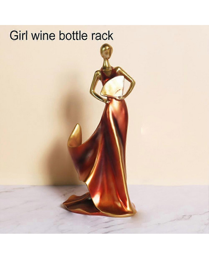 Wine Bottle Holder Creative Female Character European Style Wine Holder Resin Maiden Home