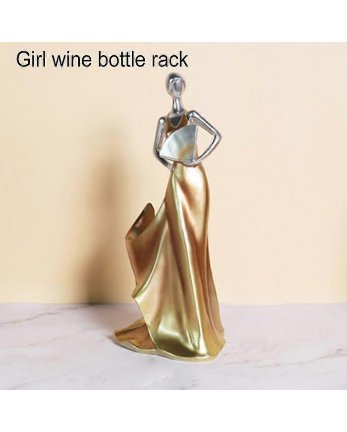 Wine Bottle Holder Creative Female Character European Style Wine Holder Resin Maiden Home