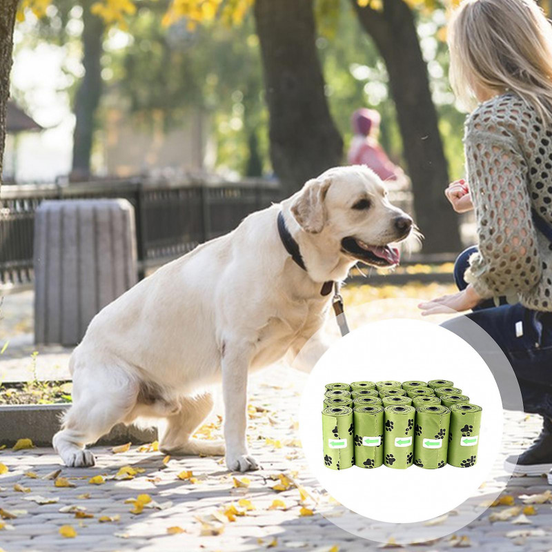 10Pcs Pet Waste Bag Tear-resistant Dog Poop Bags Leak-proof Biodegradable Pet Trash Bags for Home Outdoor Travel