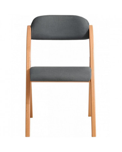 SoBuy Chaise pliante Chaise de salle à manger de cuisine pliante rembourrée en bois Chaise de bureau Chaise de [...]