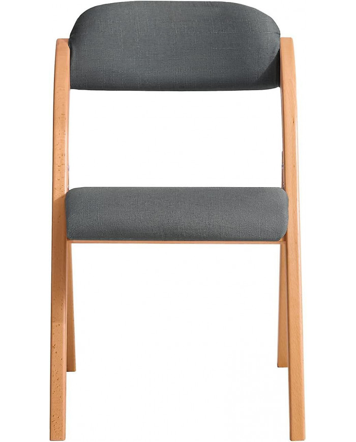 SoBuy Chaise pliante Chaise de salle à manger de cuisine pliante rembourrée en bois Chaise de bureau Chaise de [...]