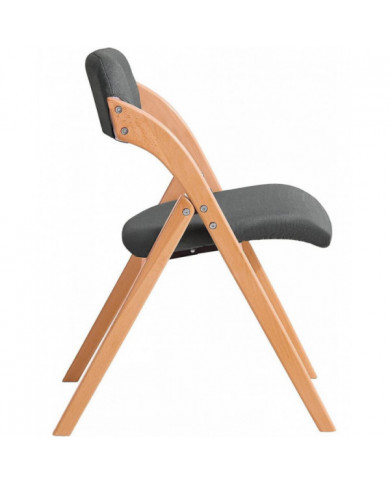 SoBuy Chaise pliante Chaise de salle à manger de cuisine pliante rembourrée en bois Chaise de bureau Chaise de [...]