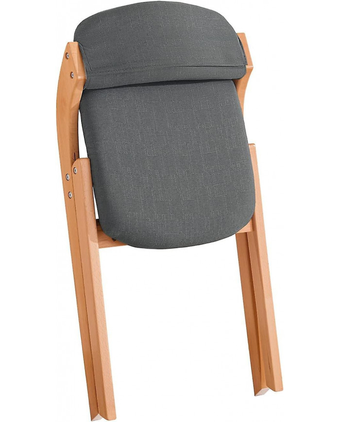 SoBuy Chaise pliante Chaise de salle à manger de cuisine pliante rembourrée en bois Chaise de bureau Chaise de [...]