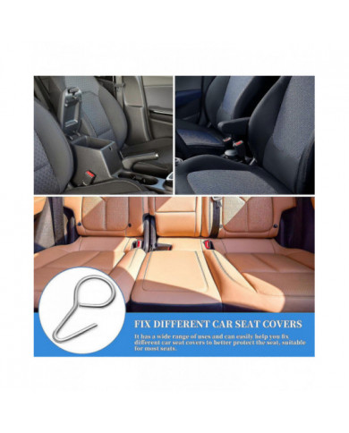 100pcs Housse de siège de voiture Crochets de fixation Couverture de siège Coussin de fixation Crochets de [...]
