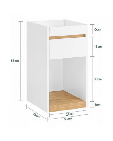 SoBuy Bedside Table Nightstand Sofa Side Table End Table,FBT137-W