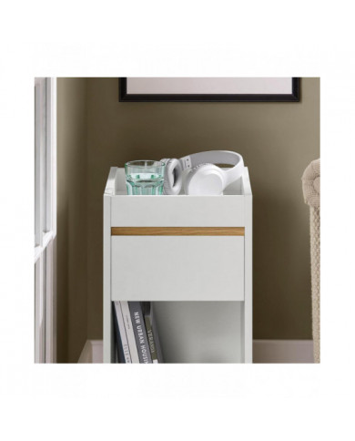 SoBuy Bedside Table Nightstand Sofa Side Table End Table,FBT137-W