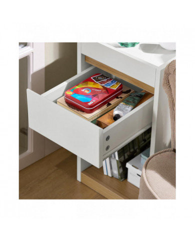 SoBuy Bedside Table Nightstand Sofa Side Table End Table,FBT137-W