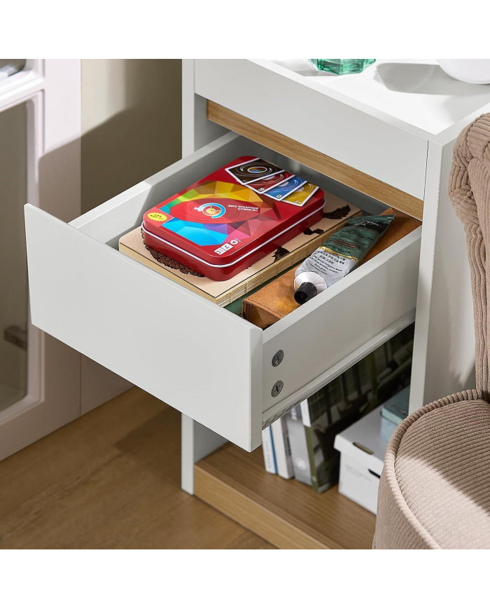 SoBuy Bedside Table Nightstand Sofa Side Table End Table,FBT137-W