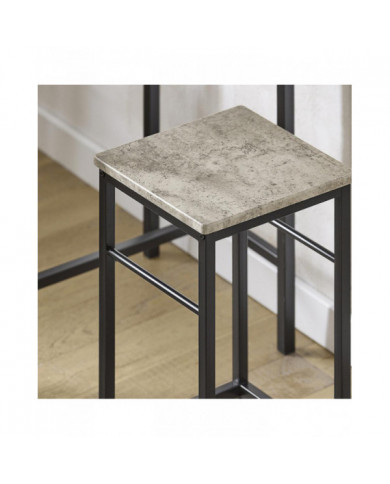 SoBuy Bar Set-1 Table de barre et 2 tabourets, OGT10-HG