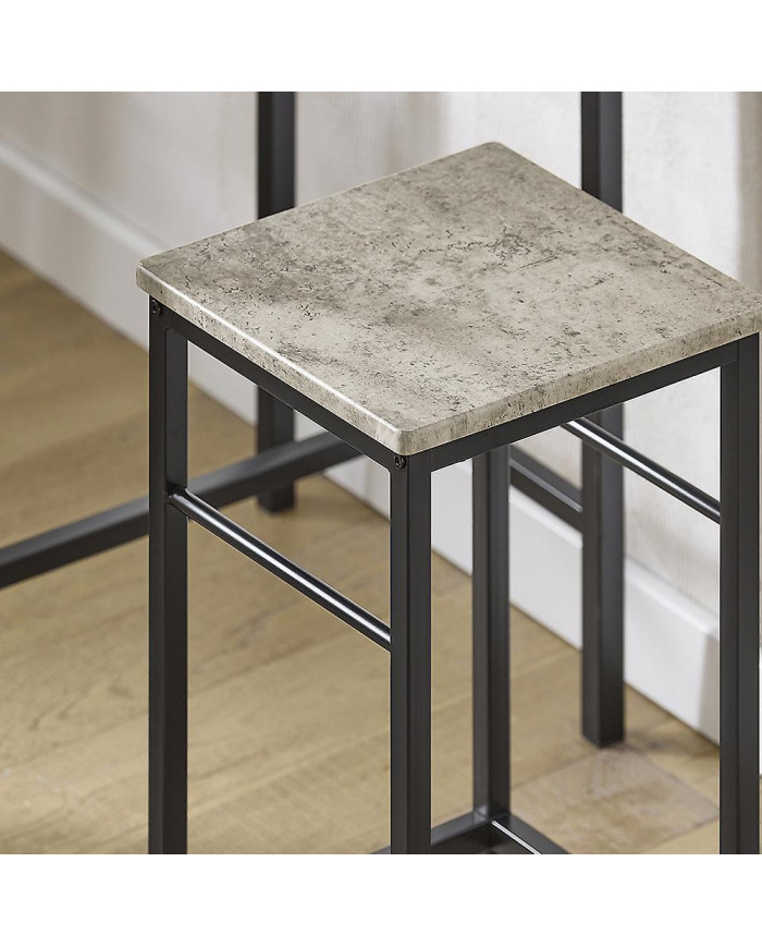 SoBuy Bar Set-1 Table de barre et 2 tabourets, OGT10-HG