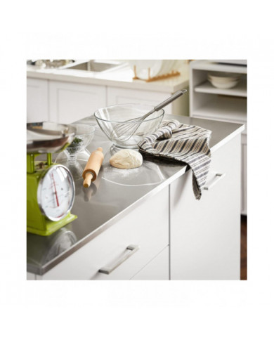 SoBuy Kitchen Island Kitchen Cabinet Armoire Sideboard, FKW117-W