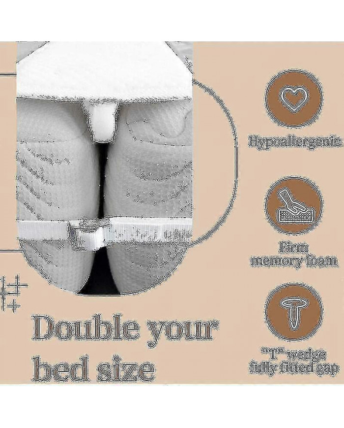 Connecteur de matelas de pont de lit de 20 cm pour faire des lits jumeaux dans un matelas de coin de roi avec une [...]