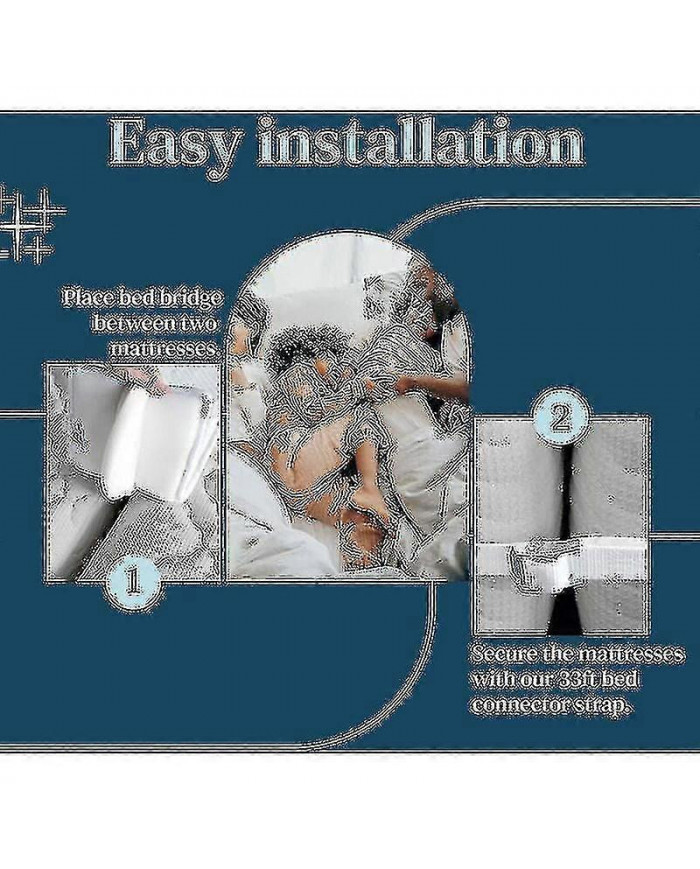 Connecteur de matelas de pont de lit de 20 cm pour faire des lits jumeaux dans un matelas de coin de roi avec une [...]