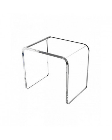 Tabouret moderne en acrylique transparent Changement de chaussures durable et stable