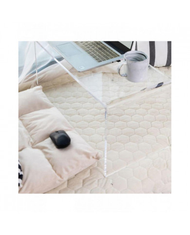 Tabouret moderne en acrylique transparent Changement de chaussures durable et stable